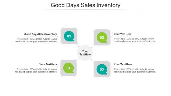Good Days Sales Inventory Ppt Powerpoint Presentation File Design Ideas Cpb