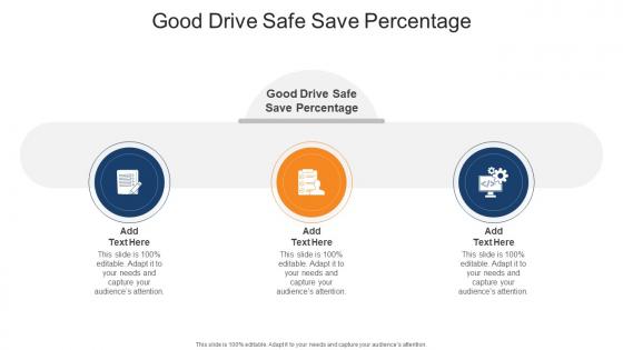 Good Drive Safe Save Percentage In Powerpoint And Google Slides Cpb