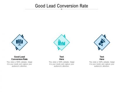 Good lead conversion rate ppt powerpoint presentation summary layout ideas cpb