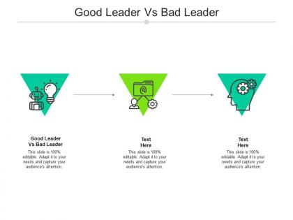Good leader vs bad leader ppt powerpoint presentation slides graphics design cpb