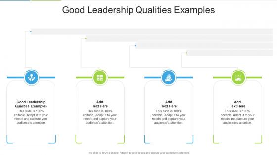 Good Leadership Qualities Examples In Powerpoint And Google Slides Cpb