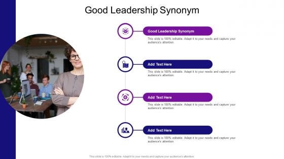Good Leadership Synonym In Powerpoint And Google Slides Cpb