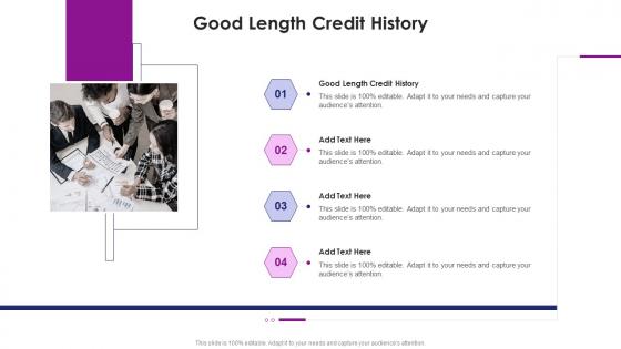 Good Length Credit History In Powerpoint And Google Slides Cpb