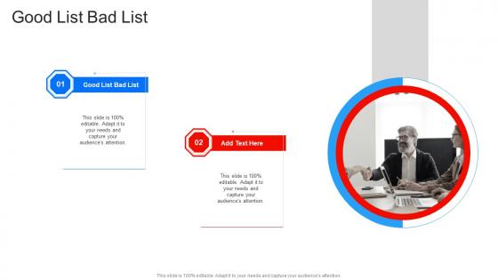 Good List Bad List In Powerpoint And Google Slides Cpb