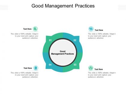 Good management practices ppt powerpoint presentation pictures vector cpb