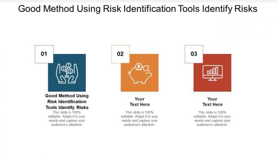 Good method using risk identification tools identify risks ppt guidelines cpb