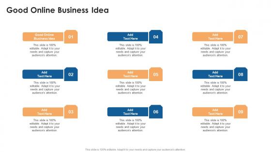 Good Online Business Idea In Powerpoint And Google Slides Cpb