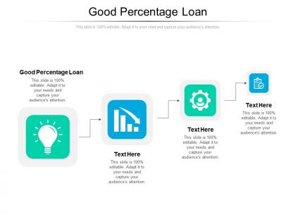 Good percentage loan ppt powerpoint presentation pictures graphics cpb