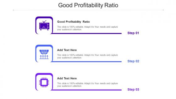 Good Profitability Ratio In Powerpoint And Google Slides Cpb
