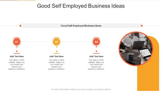 Good Self Employed Business Ideas In Powerpoint And Google Slides Cpb