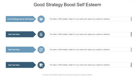 Good Strategy Boost Self Esteem In Powerpoint And Google Slides Cpb