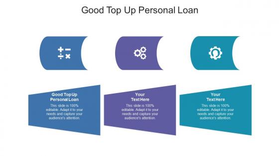 Good top up personal loan ppt powerpoint presentation influencers cpb