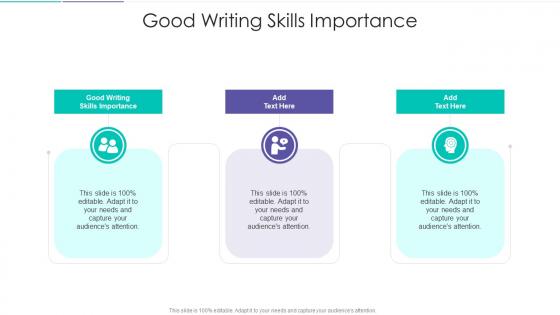 Good Writing Skills Importance In Powerpoint And Google Slides Cpb