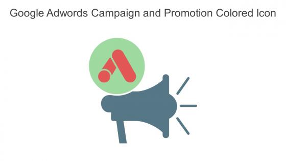 Google Adwords Campaign And Promotion Colored Icon In Powerpoint Pptx Png And Editable Eps Format
