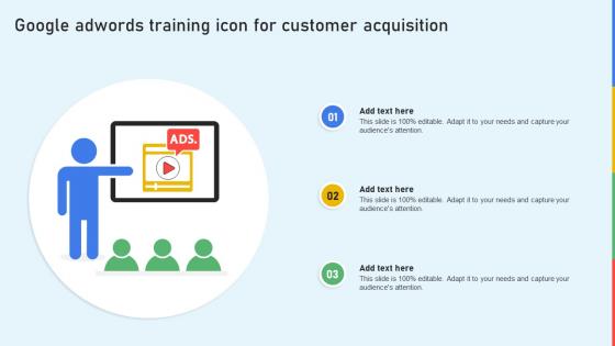 Google Adwords Training Icon For Customer Acquisition