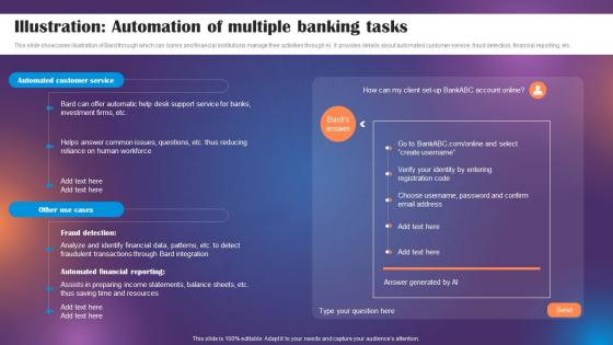 Google Bard Future Of Generative AI Illustration Automation Of Multiple Banking Tasks ChatGPT SS