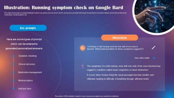 Google Bard Future Of Generative AI Illustration Running Symptom Check On Google Bard ChatGPT SS