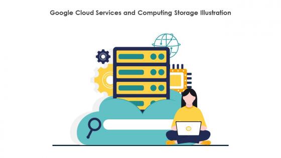 Google Cloud Services And Computing Storage Illustration