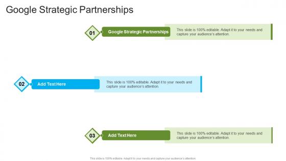 Google Strategic Partnerships In Powerpoint And Google Slides Cpb