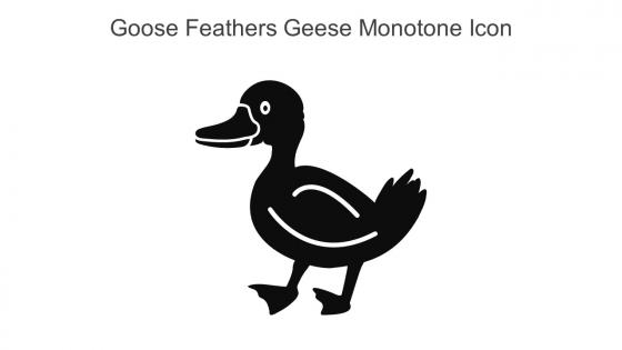 Goose Feathers Geese Monotone Icon In Powerpoint Pptx Png And Editable Eps Format