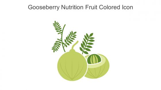 Gooseberry Nutrition Fruit Colored Icon In Powerpoint Pptx Png And Editable Eps Format