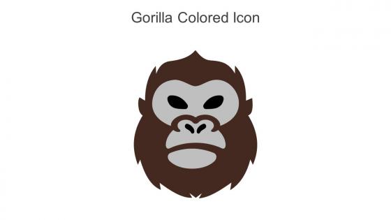 Gorilla Colored Icon In Powerpoint Pptx Png And Editable Eps Format