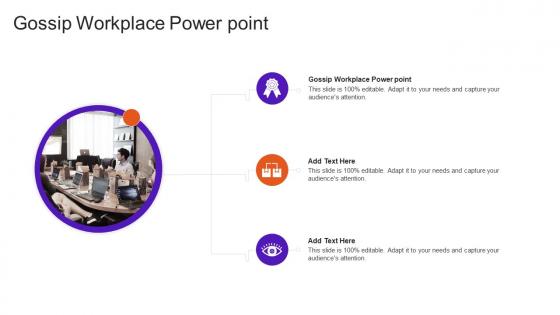 Gossip Workplace Power Point In Powerpoint And Google Slides Cpb