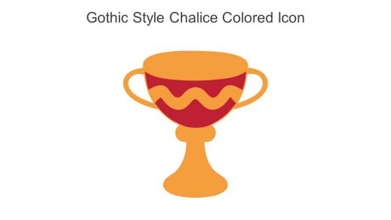 Gothic Style Chalice Colored Icon In Powerpoint Pptx Png And Editable Eps Format