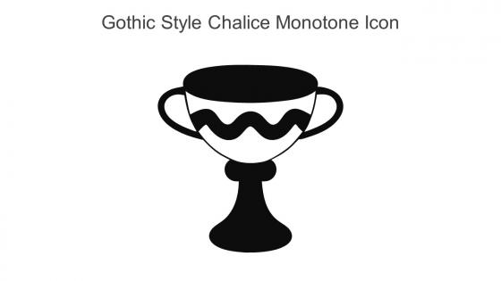 Gothic Style Chalice Monotone Icon In Powerpoint Pptx Png And Editable Eps Format