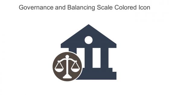 Governance And Balancing Scale Colored Icon In Powerpoint Pptx Png And Editable Eps Format