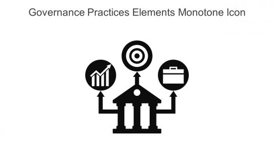 Governance Practices Elements Monotone Icon In Powerpoint Pptx Png And Editable Eps Format