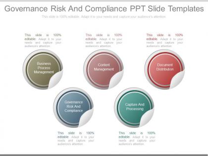 Governance risk and compliance ppt slide templates