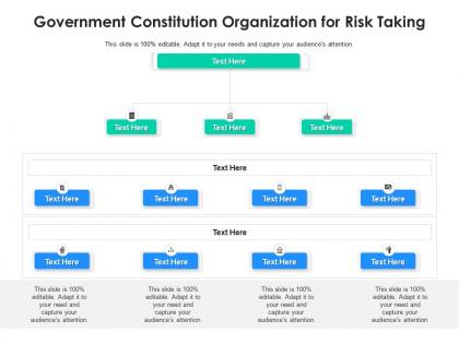Government constitution organization for risk taking infographic template