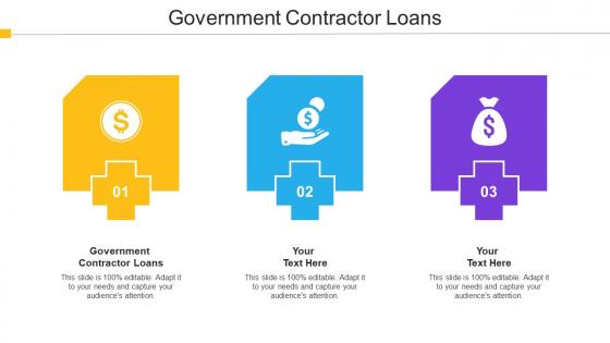 Government Contractor Loans Ppt Powerpoint Presentation Ideas Gridlines Cpb