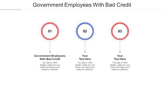 Government employees with bad credit ppt powerpoint presentation model portfolio cpb