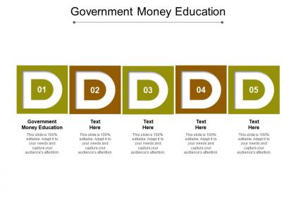 Government money education ppt powerpoint presentation inspiration format cpb