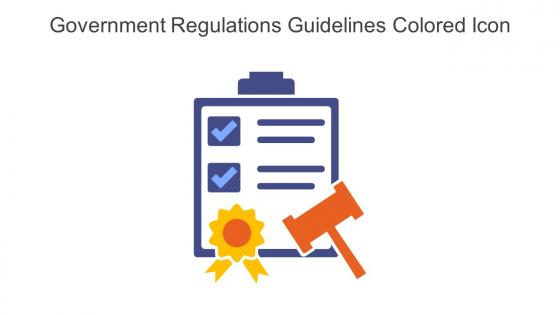 Government Regulations Guidelines Colored Icon In Powerpoint Pptx Png And Editable Eps Format