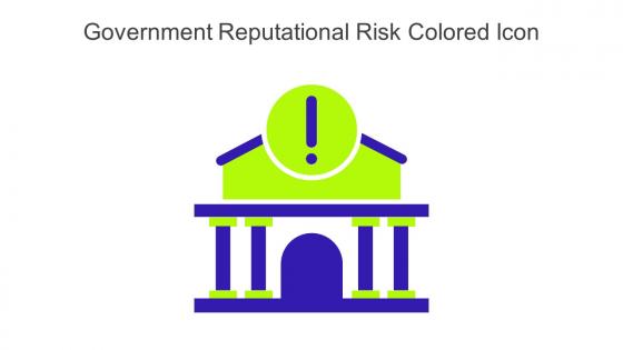 Government Reputational Risk Colored Icon In Powerpoint Pptx Png And Editable Eps Format