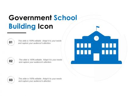Government school building icon