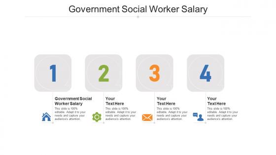 Government social worker salary ppt powerpoint presentation styles visuals cpb