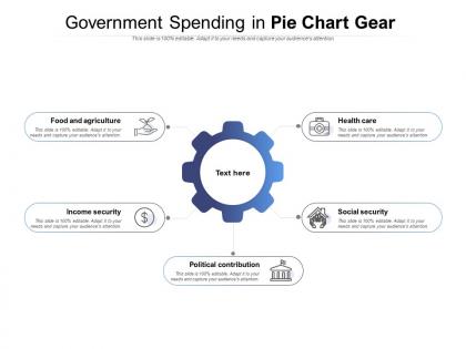 Government spending in pie chart gear