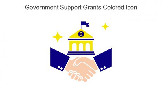 Government Support Grants Colored Icon In Powerpoint Pptx Png And Editable Eps Format