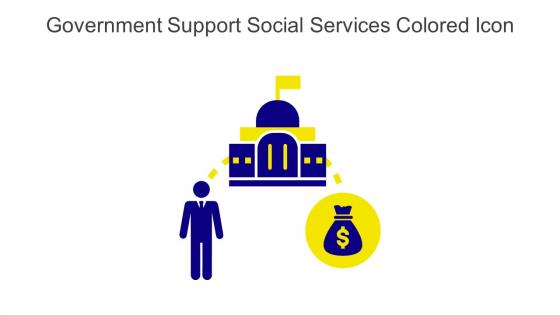 Government Support Social Services Colored Icon In Powerpoint Pptx Png And Editable Eps Format