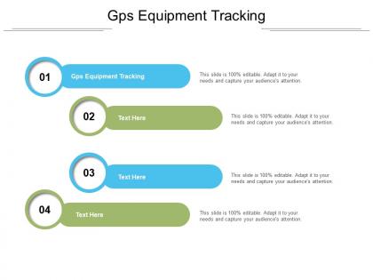 Gps equipment tracking ppt powerpoint presentation model graphics download cpb