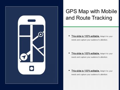 Gps map with mobile and route tracking