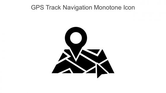 Gps Track Navigation Monotone Icon In Powerpoint Pptx Png And Editable Eps Format