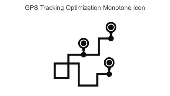 Gps Tracking Optimization Monotone Icon In Powerpoint Pptx Png And Editable Eps Format