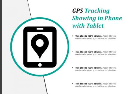 Gps tracking showing in phone with tablet
