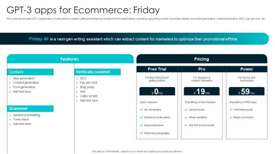 GPT 3 Apps For Ecommerce Friday How To Use OpenAI GPT3 To GENERATE ChatGPT SS V