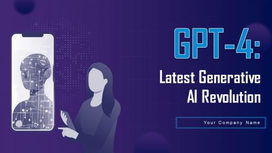 GPT 4 Latest Generative AI Revolution Powerpoint Presentation Slides ChatGPT CD